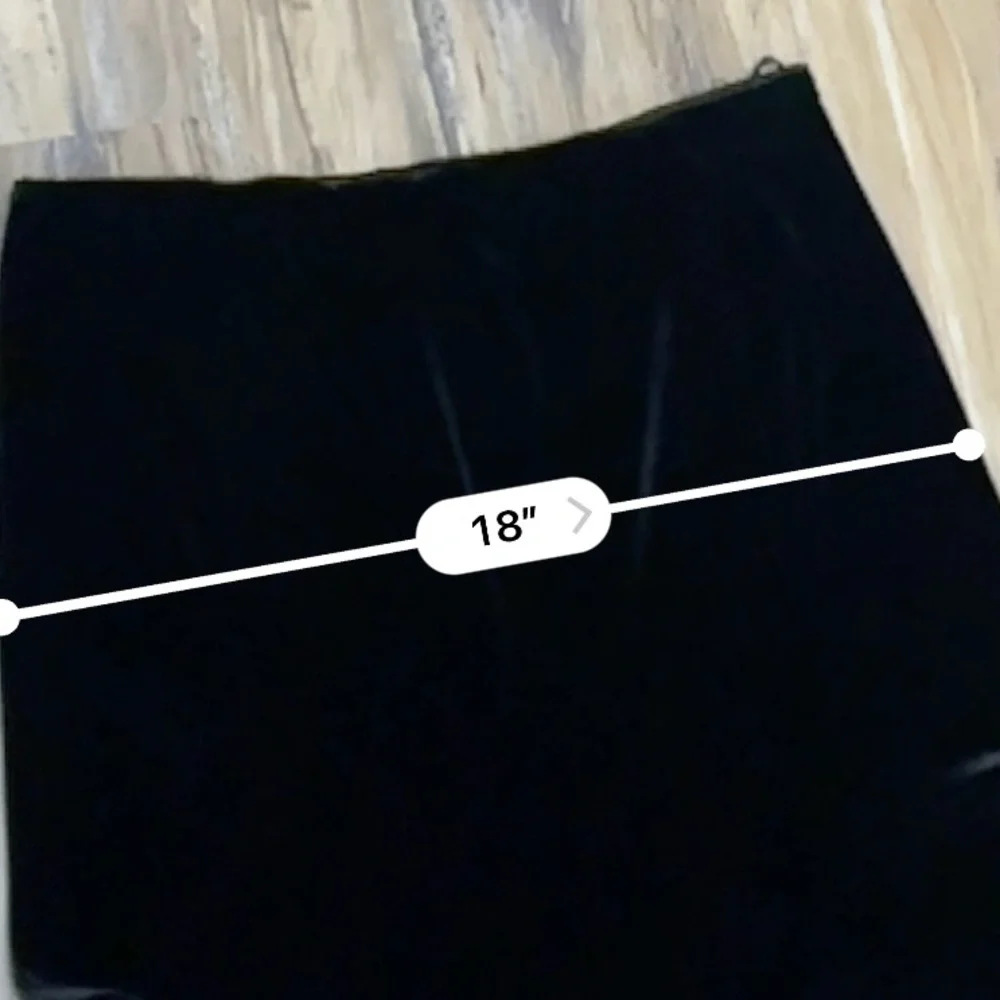 VTG Y2K 90s Black Velvet Velour Midi Maxi Skirt - Picture 6 of 6